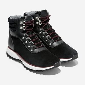 Cole Haan Zerogrand Xc Hiker Boots Size 10 Black Suede